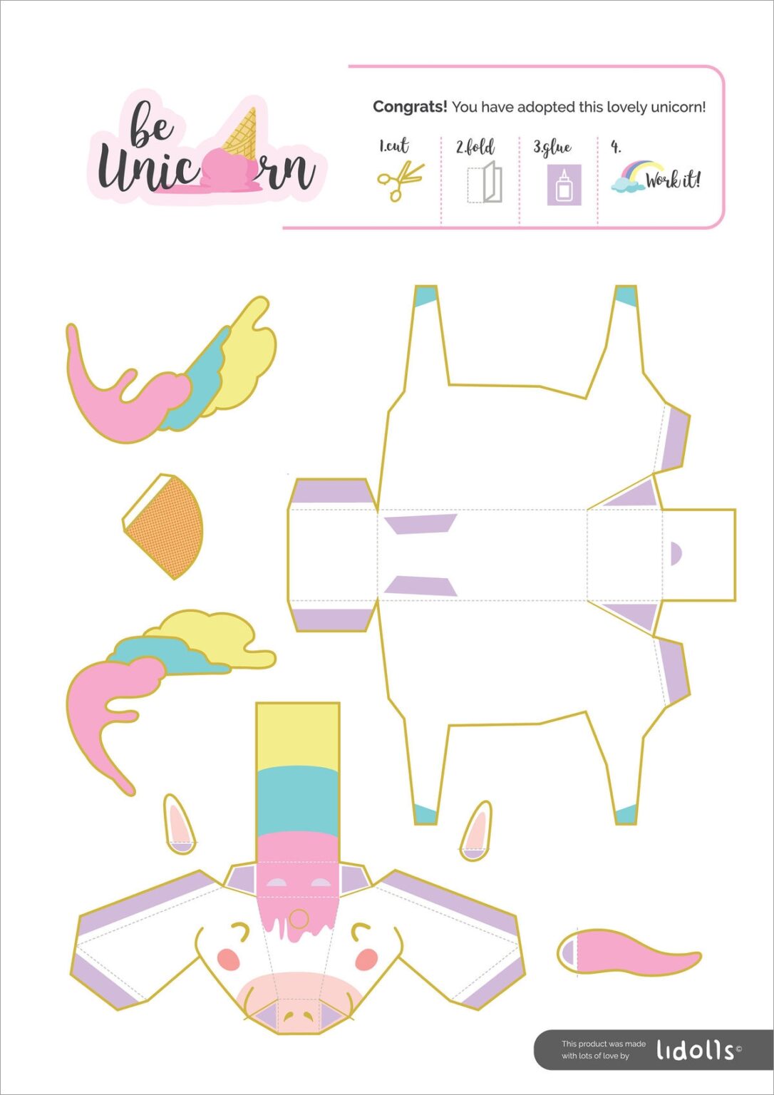 Unicorn Papercraft Papercraft Template Unicorn Printable Papercrafts Unicorn Papercraft Papercraft Template Unicorn Printable Papercrafts