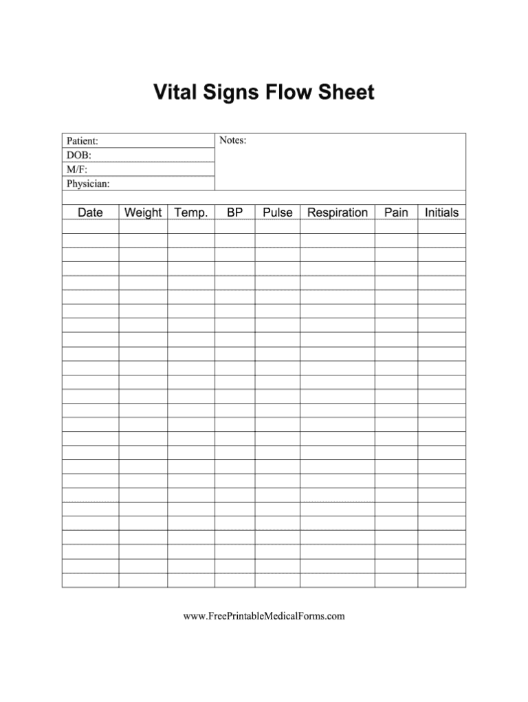 Vital Sheet Fill Out Sign Online Dochub Fillable Form