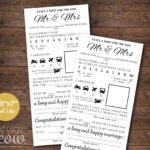 Wedding Mad Libs Printable Forms Activity Sheets Day Page Mr Etsy sterreich