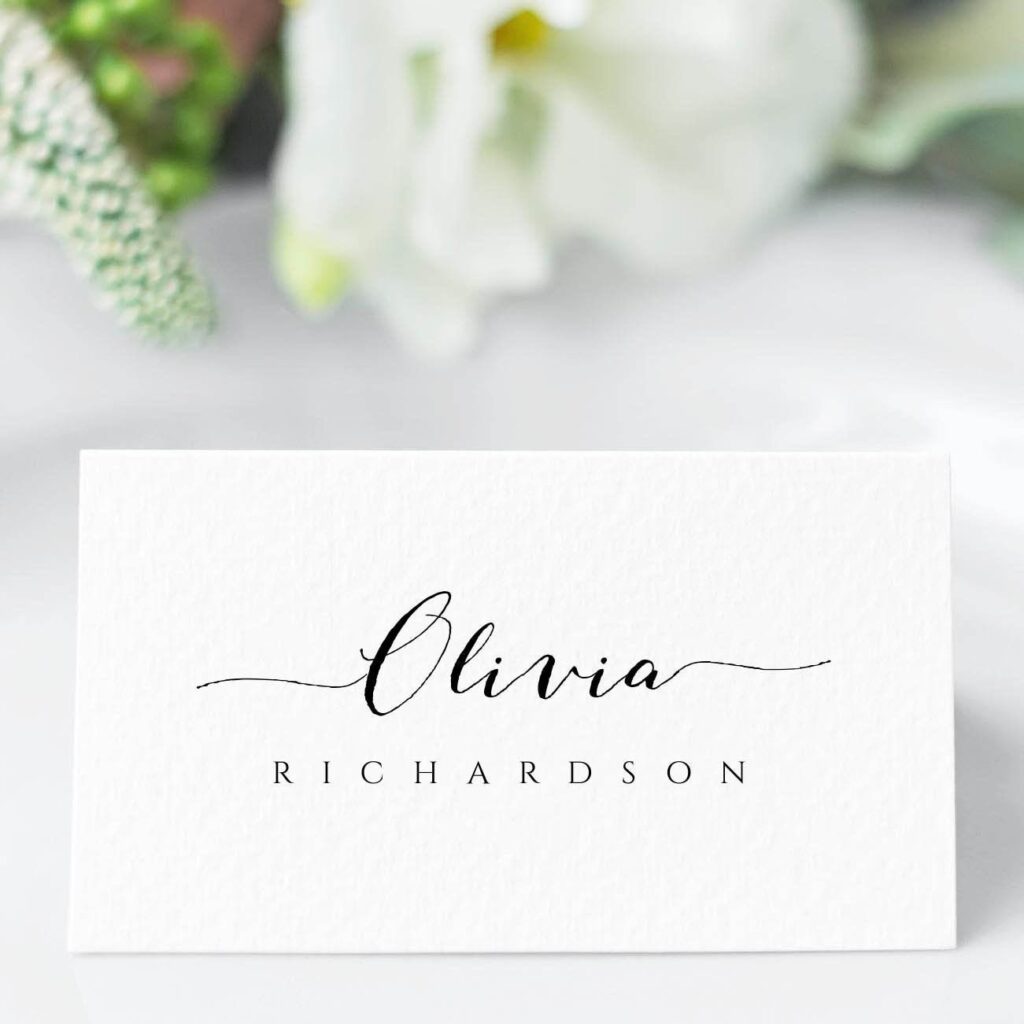 Printable Place Card Template