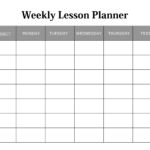Weekly Lesson Plan Templates 15 Best Lesson Planners Free Download