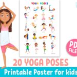 YOGA POSES Printable Poster For Kids 20 Yoga Poses Wall Art Etsy de