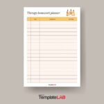 15 Printable Homework Planners PDF Word Excel TemplateLab