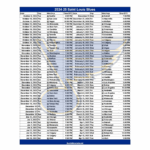 2024 25 St Louis Blues Schedule Printable PDF Format Sports Brackets