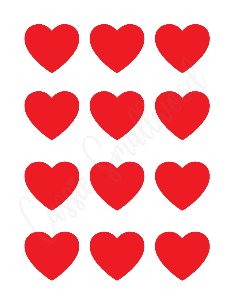 25 FREE Printable Heart Templates Small To Large Sizes Cassie Smallwood