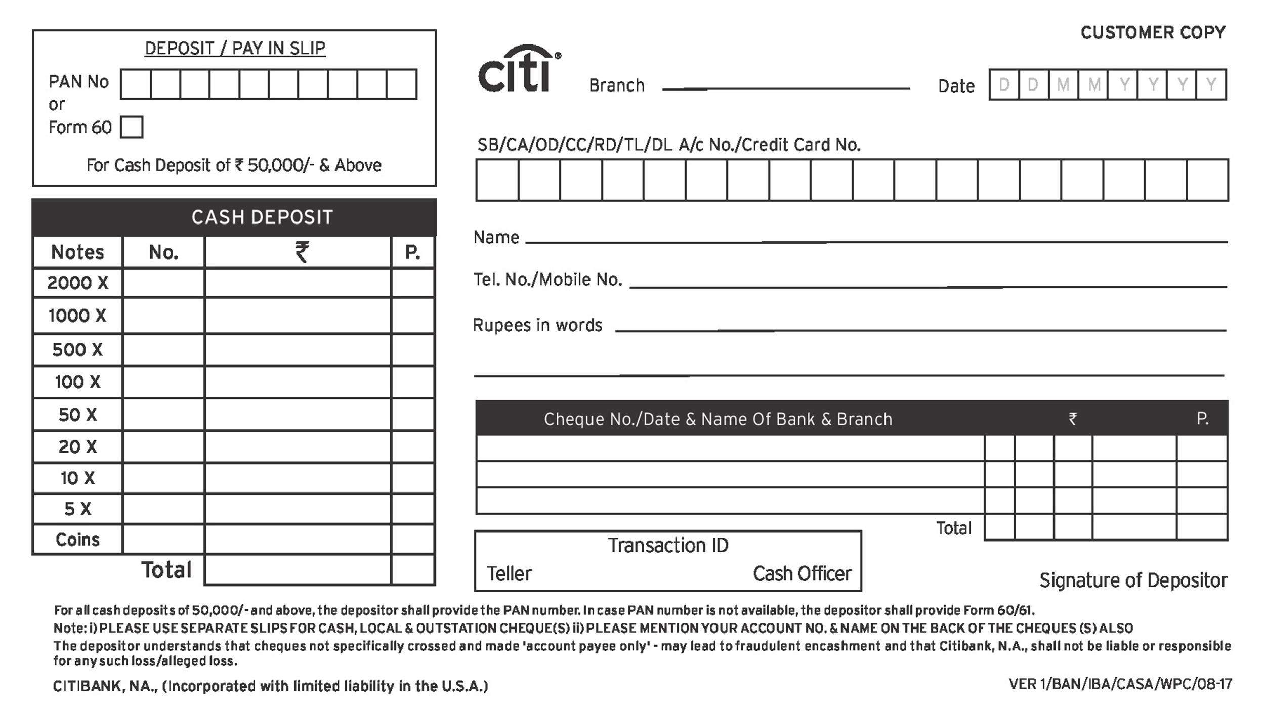 37 Bank Deposit Slip Templates Examples TemplateLab Worksheets Library