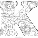 ABC Coloring Pages Free Alphabet Letter Colouring Sheets Free Printables Monograms Design Tools Patterns DIY Projects