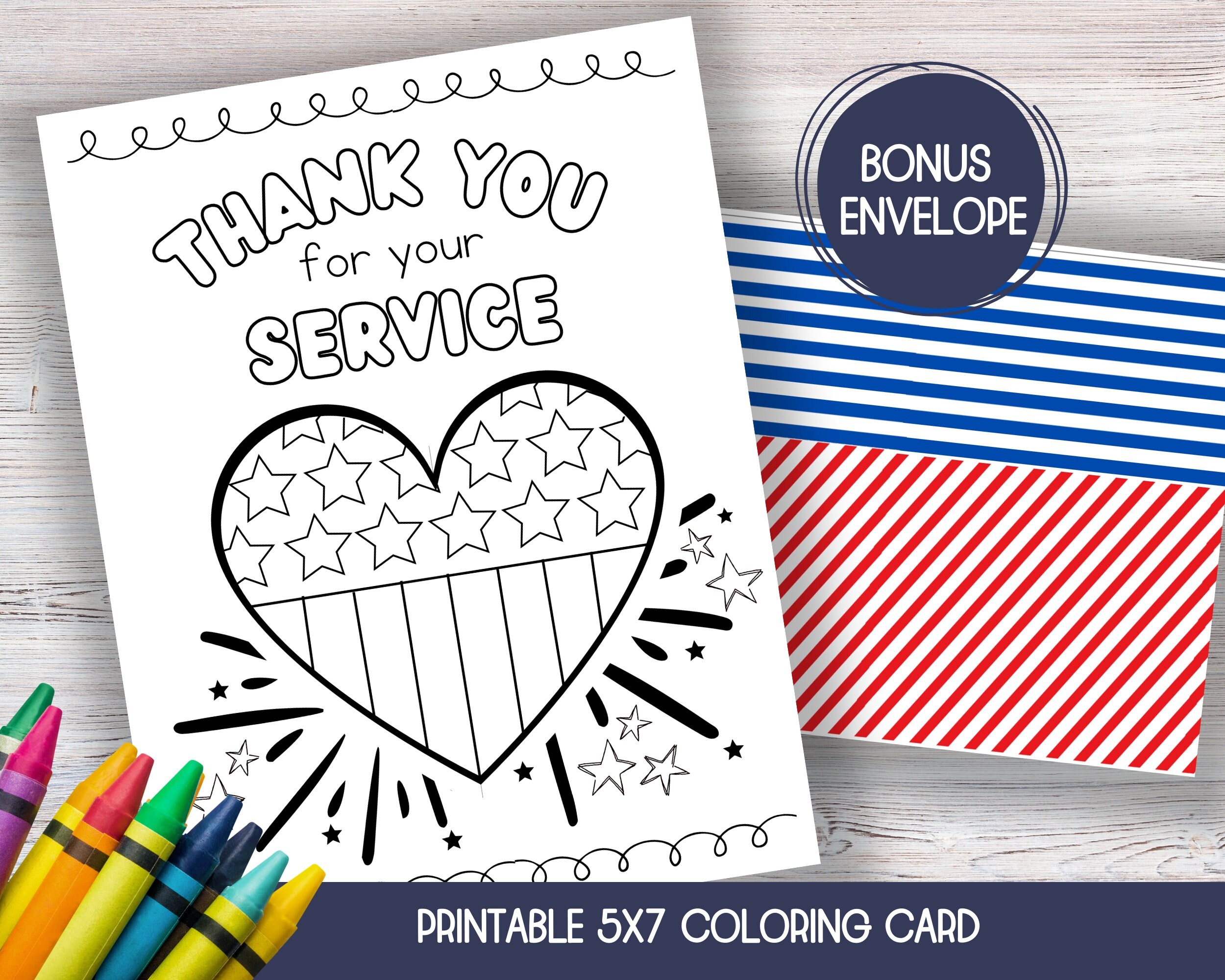 Veterans Day Thank You Cards Printables