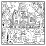Coloring Pages Free Halloween Coloring Printables Bookree Spooky Printable Activitiesor Act Sheet