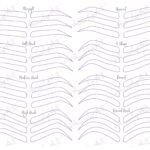 DIY Eyebrow Stencils With Printable Template 6 Steps Worksheets Library