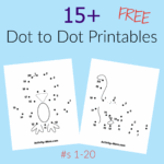 Dot To Dot Worksheets Numbers 1 To 20 free Printable The Activity Mom