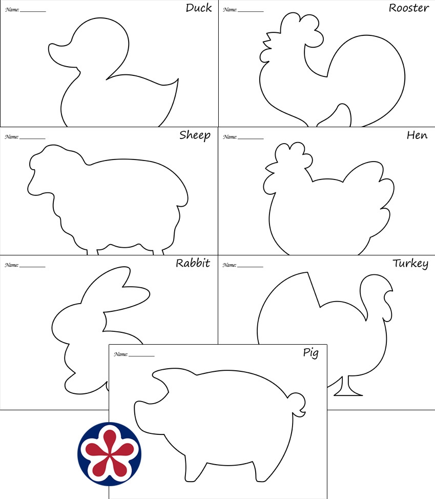 Farm Animal Outline Images TeachersMag