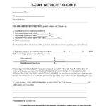 Free 3 Day Eviction Notice Template PDF Word
