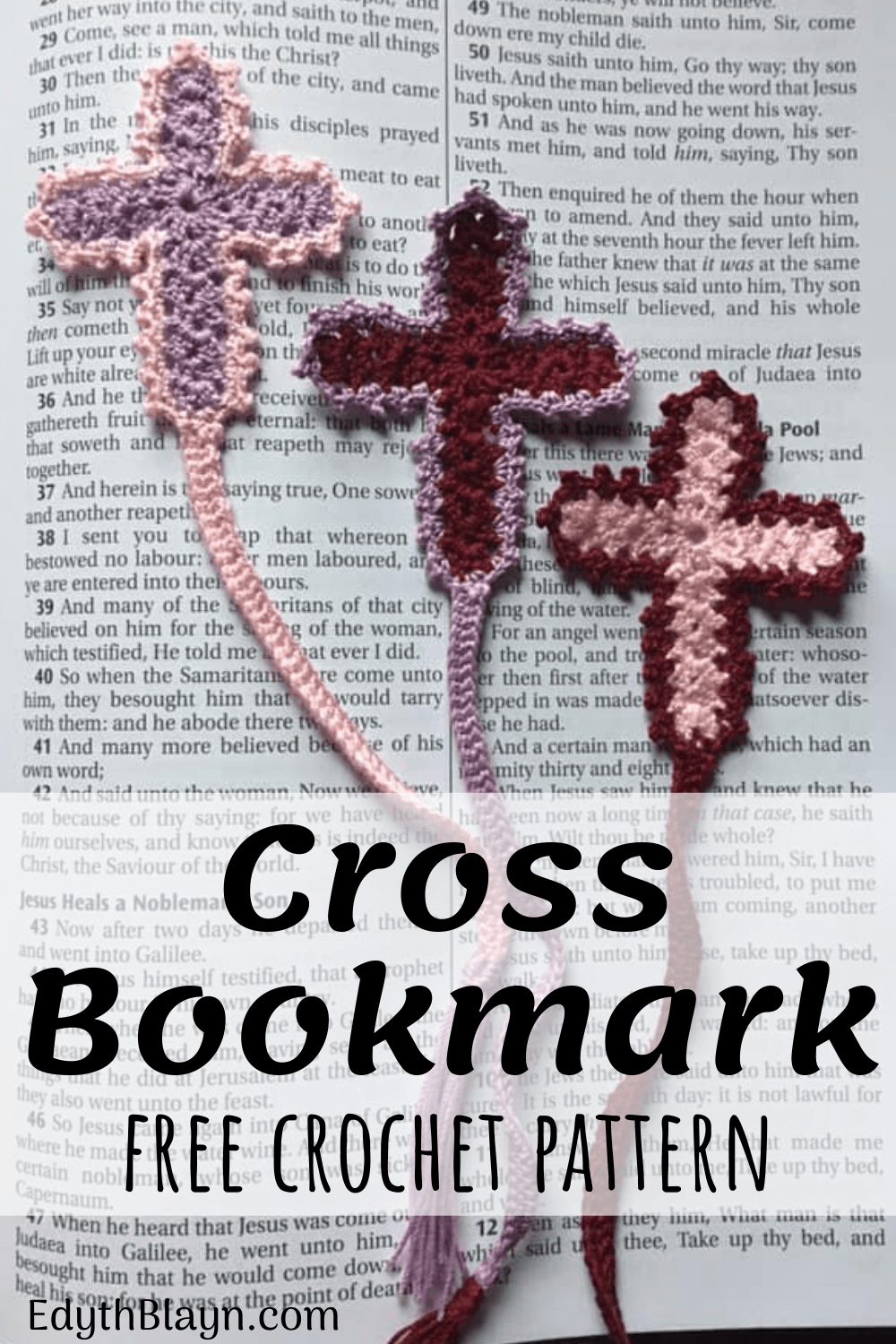 Free Printable Crochet Cross Bookmark Patterns