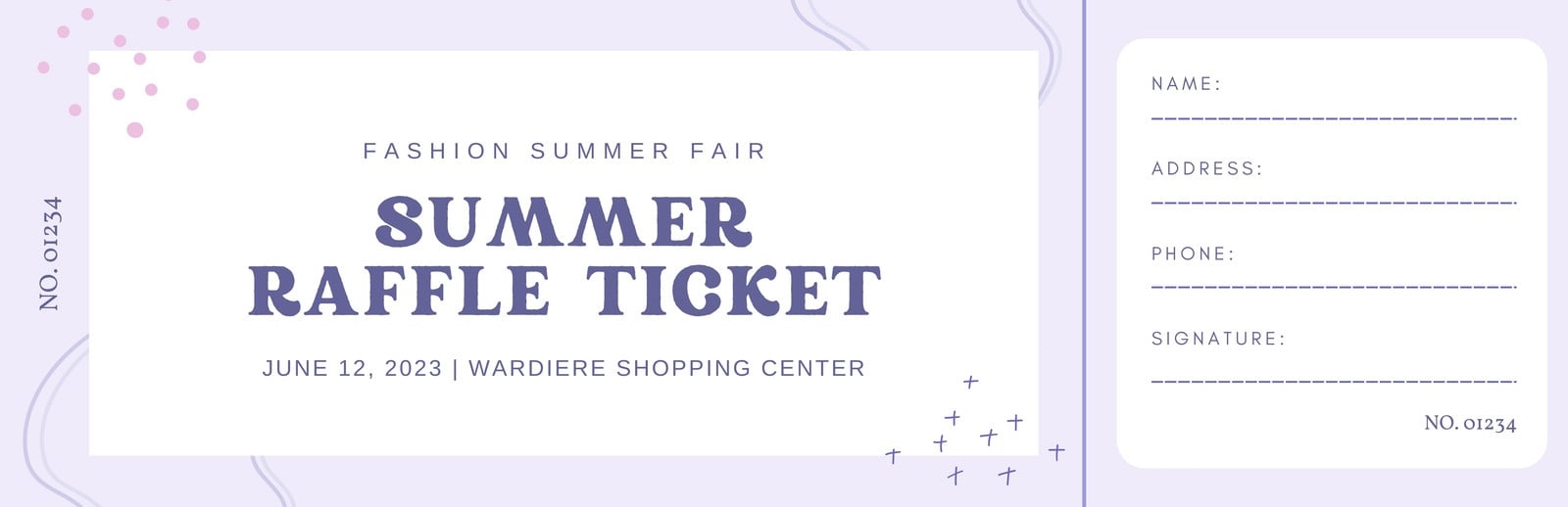 Free Printable Raffle Tickets With Stubs