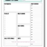 Free Printable Daily Planner Template To Get More Done