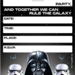 Free Printable Star Wars Birthday Invitations Template Updated