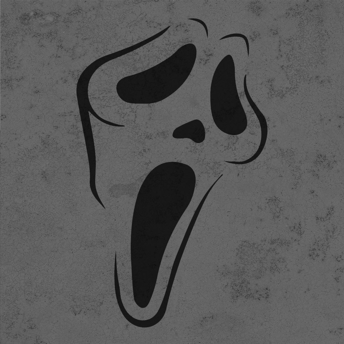 GHOSTFACE FACE READY TO PRINT 3D PRINTABLE STENCIL STL File For Cults