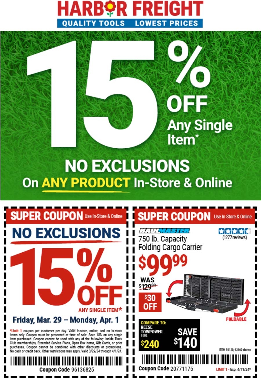 Harbor Freight May 2025 Coupons And Promo Codes 