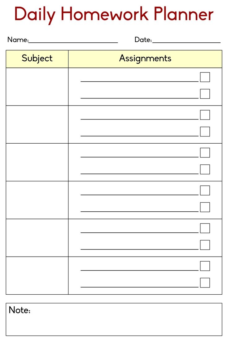 Homework Completion Chart 4 Free PDF Printables Printablee