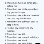 King James Version Of The 10 Commandments