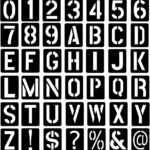 Letter Stencils Reusable Alphabet Templates Large Plastic Symbol Numbers Calligraphy Template Printable Stencil For Crafts Painting DIY Art On Wall Wooden Stones Amazon de Home Kitchen