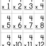 Multiplication Flash Cards Printable Paper Trail Design