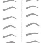 Online Eyebrow Stencils 5 Free PDF Printables Printablee