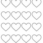 Printable Heart Template small Medium Large