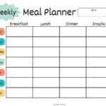 Printable Meal Planner Templates Free PDF