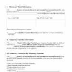 Printable Temporary Guardianship Form Free PDF Word LawDistrict