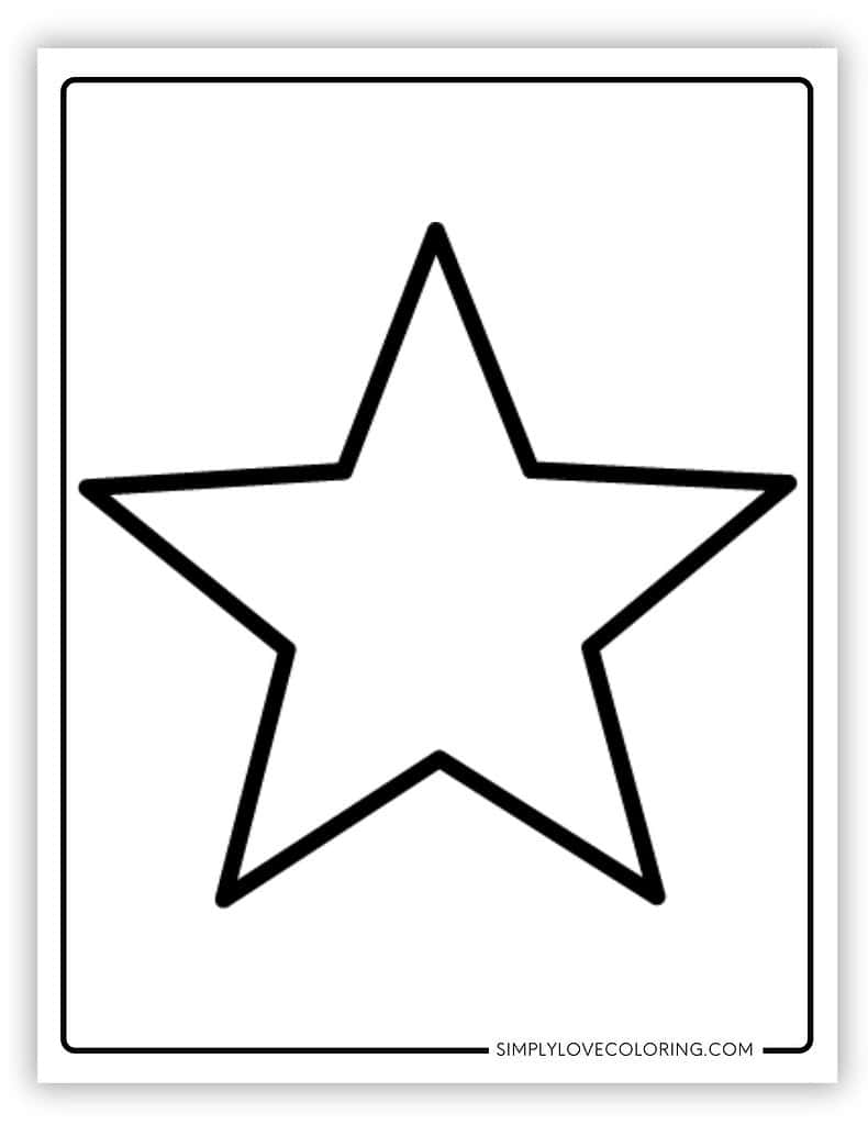 Large Star Printable Template
