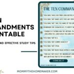 The Ten Commandments KJV Free Printable PDF Mommy The Homemaker