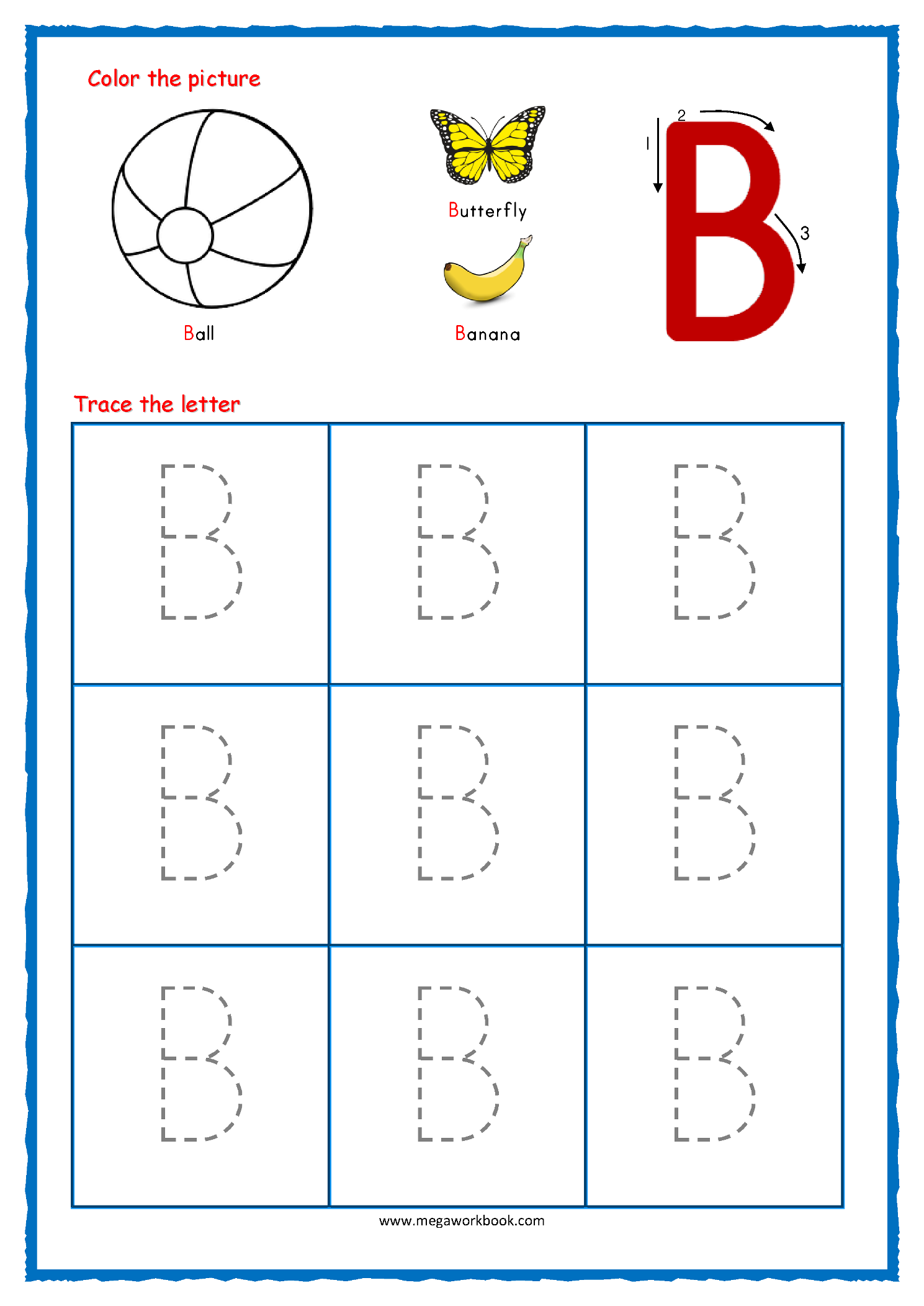 Free Printable Letter Tracing Worksheets