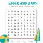 Ultimate Fun Summer Word Searches For Kids Academy Worksheets