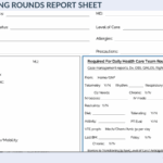 Ultimate Nursing Report Sheet Database Free Downloads