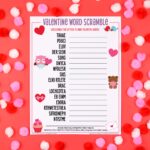 Valentine s Day Word Scramble 20 Free Valentine Printables That s What Che Said