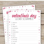 Valentine s Day Word Scramble Free Printable Game You ll Love Aspen Jay