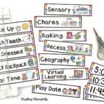 Visual Schedule Cards Crafting Cheerfully