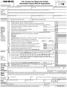 2022 1040 Ez Fillable Form PDF - Fillable Form 2024