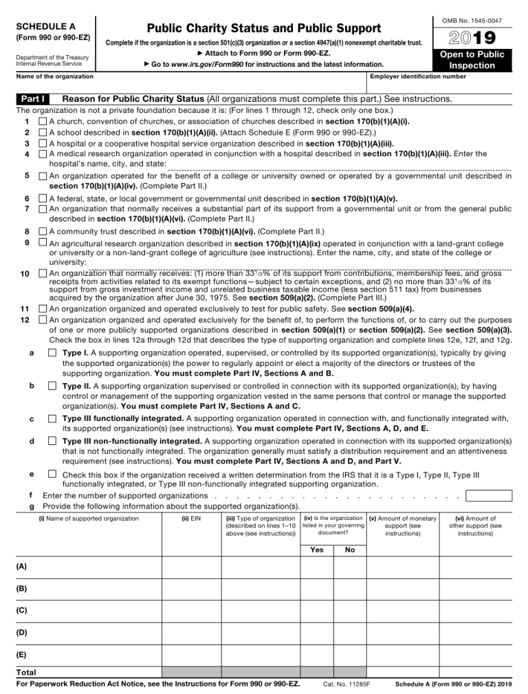 Form 990 Ez Fillable Printable Forms Free Online