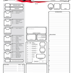 5e Alternate Character Sheet Form Fillable