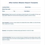 Army After Action Review Fillable