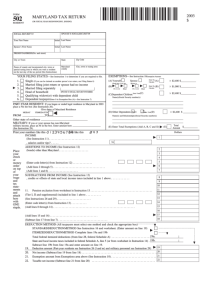 Blank Fillable Maryland Tax Return 502 - Fillable Form 2025