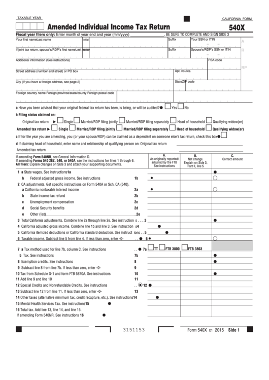 California State Fillable Tax Forms Fillable Form 2023