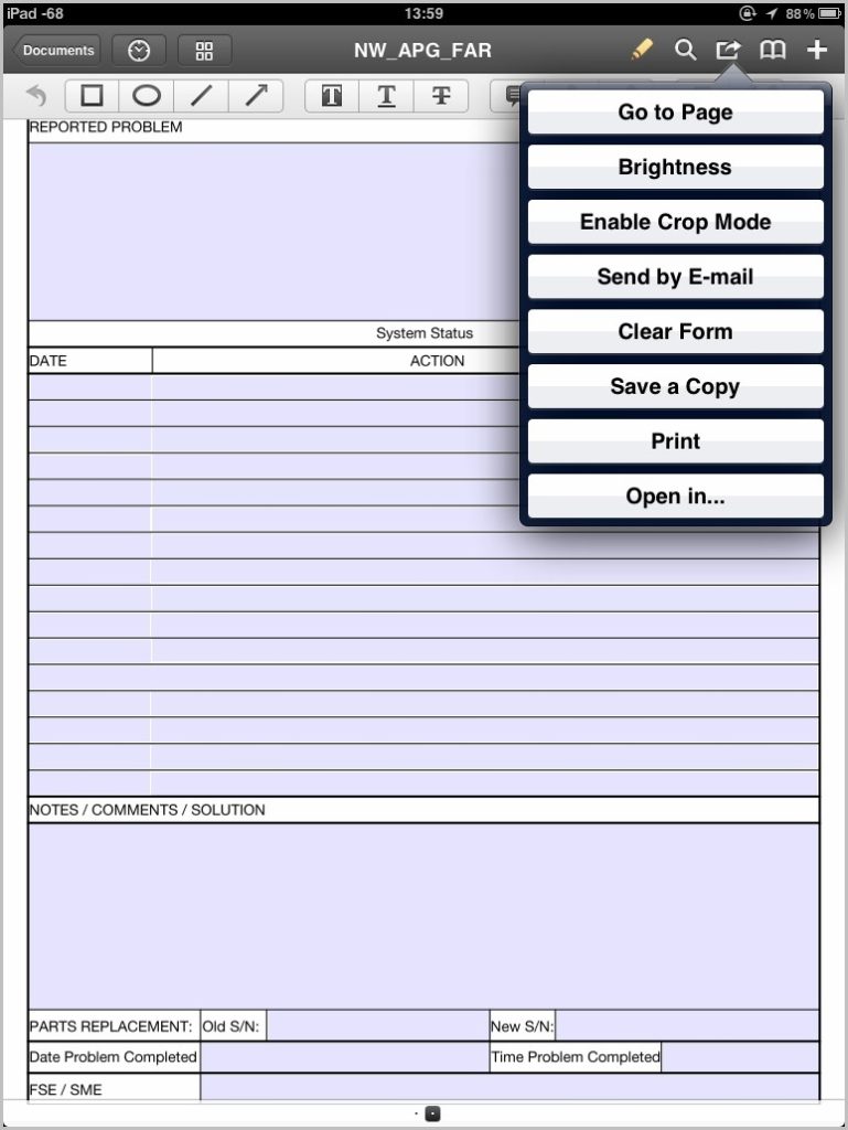 Create Fillable Form For Ipad