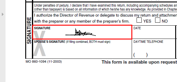 create pdf form with signature field