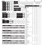 D20 Starship Troopers Fillable Character Sheet
