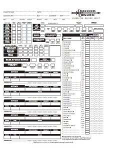 D&d 3.5 Character Sheet Fillable Online - Fillable Form 2024