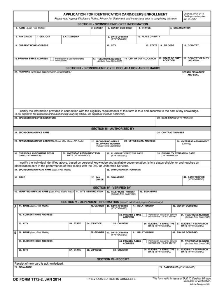 Dd Form 1172 2 Fillable - Fillable Form 2023